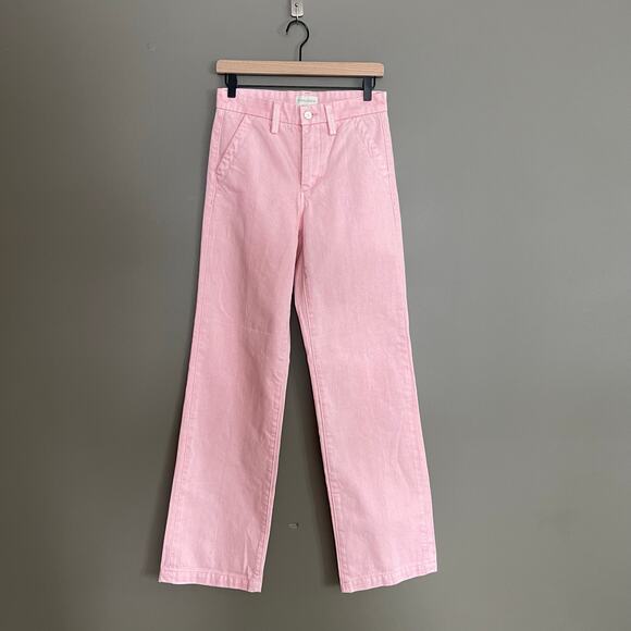 NWOT THE TAYLOR LOW RISE TROUSER Ballet Slipper Pink Size 23 Wide Leg Slouchy - Picture 4 of 16